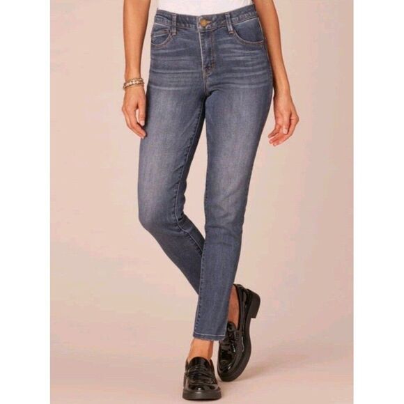 Democracy Absolution Denim High Rise Ankle Length Skinny Jeans Plus Size 16 - Picture 1 of 9